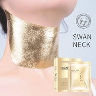 PIBAMY 24k Gold Tightens neck Mask Anti-aging fine line lifting pore shrinking patch 黄金颈膜 保湿 抗皱面膜