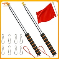 [CloudsMiles.th] Telescopic Flag Pole Camping Flag Pole Portable Telescoping Pole