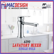 MECO A390 SINGLE HOLE LAVATORY MIXER W/ OUT POP-UP HOT AND COLD LAVATORY FAUCET USA HIGH QUALITY MAC