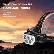1 Piece High Lumen 5LED Headlamp, Portable And Waterproof, Suitable For Camping And Hiking