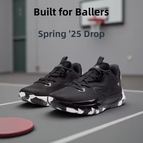 Xtep Lin Storm 2 Basketball Shoes for Men 2025 Spring Non-slip Support Shock-absorbing Practical Spo