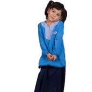 Baju Tadika Kemas Perempuan Kain Cotton Sekolah Pra(Baju sahaja)