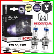 Bosch Gigalight Plus 120 H4 Headlight Bulb Honda City Jazz HRV HR-V Halogen Extra Brightness JPJ Leg