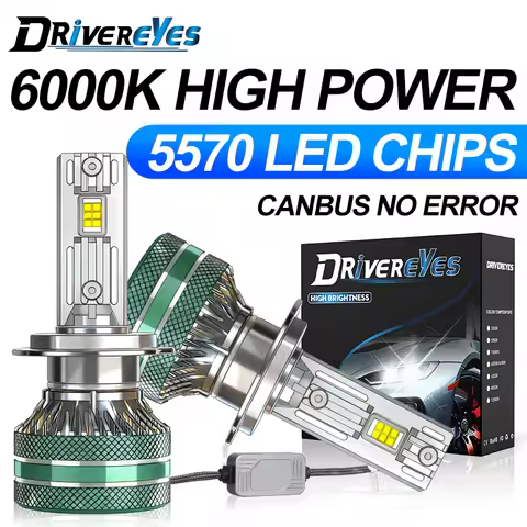 K5C K6C H7 H4 LED Canbus No Error H3 H11 H8 H1 9005 9006 HB3 HB4 9012 HIR2 H9 12PCS 5570 CSP Turbo F