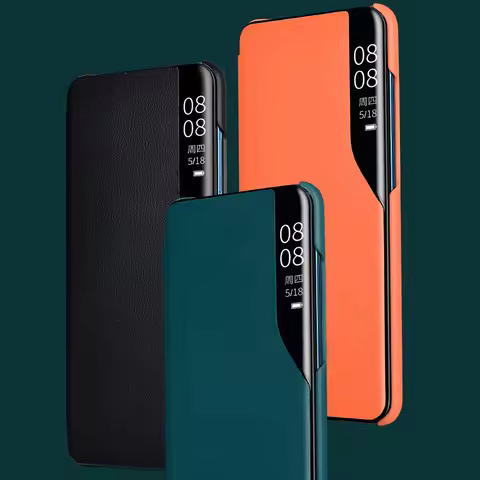 redme note10 pro case flip leather cover for xiaomi redmi note 10 pro note10pro smart window view ma