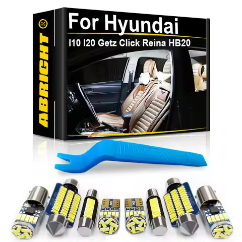 Car Interior LED Lights For Hyundai Accent I10 I20 Getz Click Reina HB20 Verna Solaris 2013 2017 201
