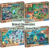 Puzzle 1000pcs Brand Clementoni Story Maps Disney Series Jigsaw Puzzle