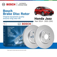 Bosch Fully-Coated (Anti-Rust) Front Brake Disc Rotor for Honda Jazz GK 3rd Gen (2014 - 2021) 0986T1