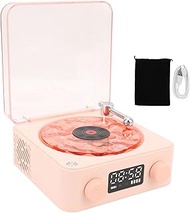 The Waves Bluetooth Speaker, Portable Four Modes Wireless Vintage Vinyl Record Player, Waves Retro R