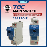 [SIRIM APPROVED] TBC 1 Pole 32A + NEUTRAL / 63A / 63A + NEUTRAL Isolator Switch Fuse Main Switch Cir