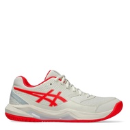 Asics Womens Gel-Dedicate 8 Womens Pickleball Shoes (CREAM/FLASH RED) - Sports Direct