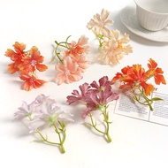 1/5Pcs Artificial Flowers Silk Fake Plants for Wedding Decorations Home Decor DIY Craft Garland Scrapbook Gift Accessories