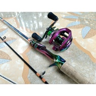 1.set Of Fishing Rods (solid carbon &amp;reel bc Left handle