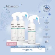 [ Ready Stock ] Blossom Lite 330ml Sanitizer Value Set ( 330ml x3 ) | Skin Safe Toxic Free | Free Gift 爆红无酒精消毒液