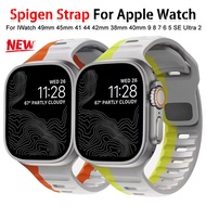 Spigen Sport Strap Silicone Bracelet Wristaband compatible for Apple Watch Ultra 2 49mm 45mm 41mm 44mm 40mm iWatch Series 9 8 7 6 5 4 SE 3 2