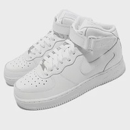 Nike 休閒鞋 Air Force 1 Mid LE GS 大童 女鞋 白 全白 AF1 中筒 DH2933-111