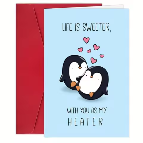 1pc Anniversary Birthday Card for Her Him Funny Birthday Card for Boyfriend Girlfriend Husband Wife 