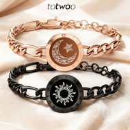 Totwoo Sun Moon Lovers Couple Induction Bracelet Hand Chain Flashing Vibration Gift For Girlfriend V