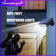 ไฟ Led พลังงานแสงอาทิตย์ใช้งานกลางแจ้งโคมไฟสปอตไลท์ติดผนังโคมไฟส่อง Mimic กันน้ำหมุนได้เซ็นเซอร์ตรวจ