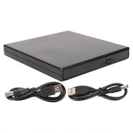 Caoyuanstore External DVD Player  Aluminum Alloy Shockproof CD for Mobile PC Laptop