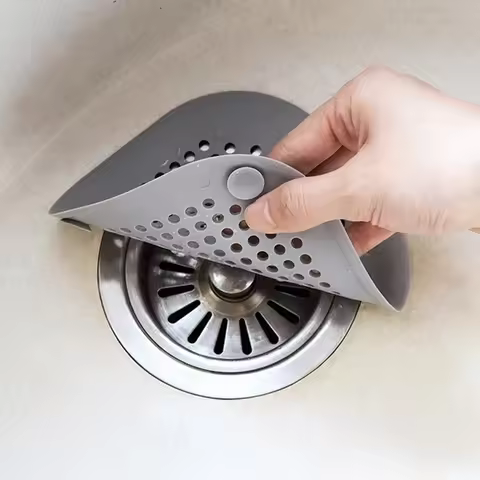 Silicone Floor Drain Filter Sink Strainer Hair Stopper Catcher Kitchen Bathroom Sink Drain Strainer 