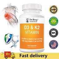 50% Offer  Dr. Berg's D3 & K2 Vitamin - 60 capsules D3K2 Dr Berg [EXP:6/2026]