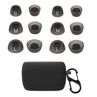 TENNMAK Silicone Eartips Earbuds Case Compatible with Jabra Elite 75t & Jabra Elite Active 75t Earph