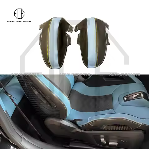 M Carbon Bucket Seat Bolster Genuine Leather Protector For BMW G87 M2 G80 G81 M3 G82 G83 M4 F90 M5 F