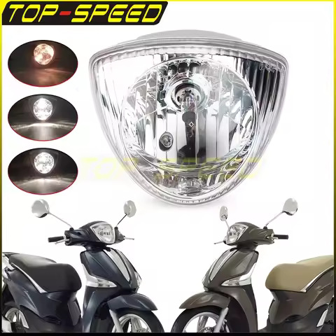 12V Motorcycle Headlight For Piaggio Fly 50 100 125 2T 4T Euro 3 150 4T Euro 3 Liberty 50 125 E6 Hig