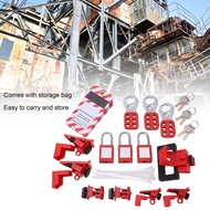 Lockout Tagout Kit Safety Padlock Loto Tag High Strength Storage Bag Hasp for Industrial Use