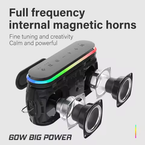 XDOBO X8 III Wireless Portable Speaker 60W High Power with RGB Lighting and TWS Function