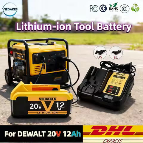 High-power For DEWALT 5AH 6AH 9AH DCB203 20V Lithium-ion Battery For Dewalt DCB206 DCB205 DCB204 Pow