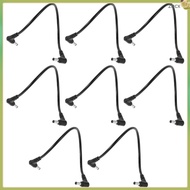 📱 8pcs Double-Angled Extension Cord with Male Connector - Professional Power Cable Plug