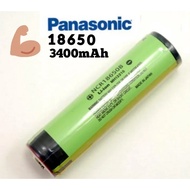(2 Piece/ Set) Panasonic 18650 B 3400mAh Battery. Rechargeable Fully Tested True Capacity Li-Ion (Lithium-Ion). Free Bat