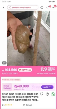 PULUT UNTUK MIKAT BURUNG 1 KG MURAH