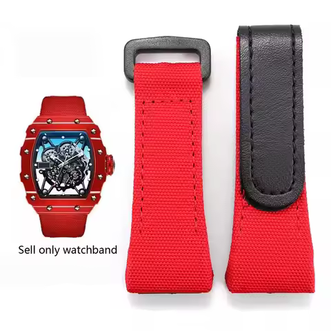 Nylon watchband for richard mille RM011 RM3502 RM056 canvas watch bracelet wristwatches band mens wa