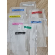 A5, A6, A7 Label Transparent PVC Planner Zipper Pouch