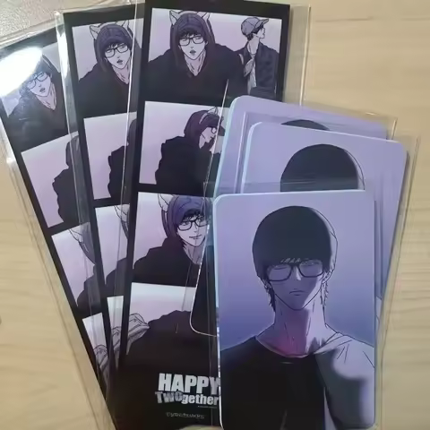 Anime Happy Twogether Jaeyoung Seungmin Cosplay Card Four-grid Photo Cards Set Unisex Fans Collectio