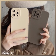 Gentle Brown Milk Tea Color Phone Case Suitable For iPhone 16 15 14 13 12 11 Pro Max i16 i15 i14
