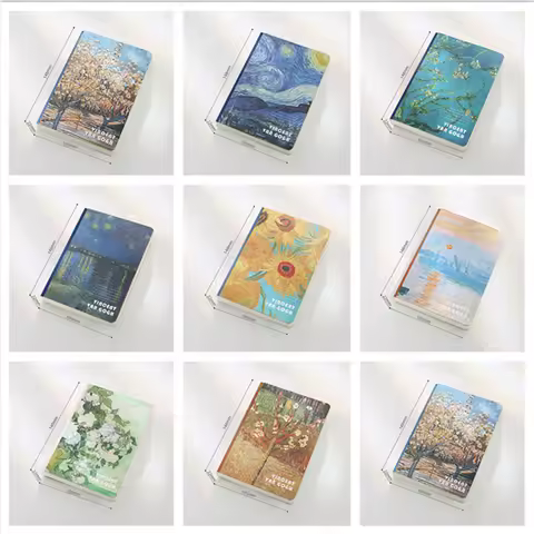 A6 Notebook Portable Notebook Oil Painting Diary Record Book School Office Stationery Planner Journa