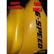 CAT BANCUH AIR GUN WARNA KUNING DAN SILVER MILI RXZ