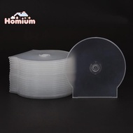 [ECM] 1/3PCS Transparent Plastic Single Piece Round Disc Case CD Case Thiened CD DVD Disc Box Disc C