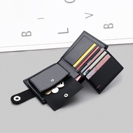 〖ahlsen wallet〗 Men 39;s Wallet Retro PU Leather Short Multi-Card Luxury Zipper Fashion Purse for Men Magnetic buckle