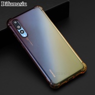 For Huawei P20Pro Case Covers Shockproof Soft Case Gradient Color Silicone Soft TPU Casing Colorful Back Cover Anti Fall Huawei P20Pro Phone Case