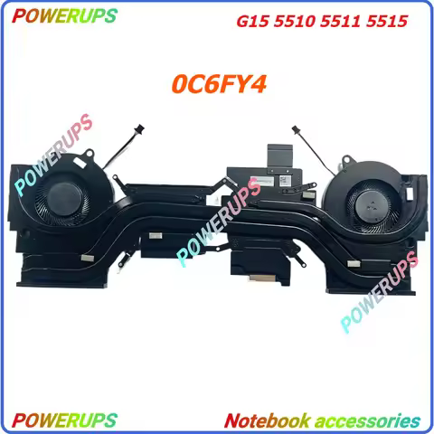 New Laptop CPU/GPU Cooling Heatsink/Radiator Fan For DELL G15 5510 5511 5515 RTX3050 RTX3060 05YW78 