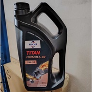 100% ORIGINAL FUCHS TITAN SYN SN 5W30 SEMI Synthetic Gasoline Oil TITAN Engine Oil 4L