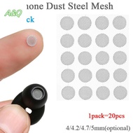 AQ 20pcs Earphone Dustproof Network Steel Mesh 4mm 4.2mm 4.7mm 5mm Accessories DIY VN