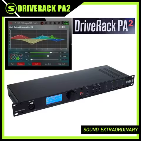 DriveRack PA2 2 Input 6 Output,Stage Audio Processor Audio Driver Rack Professional Speaker Audio Pr