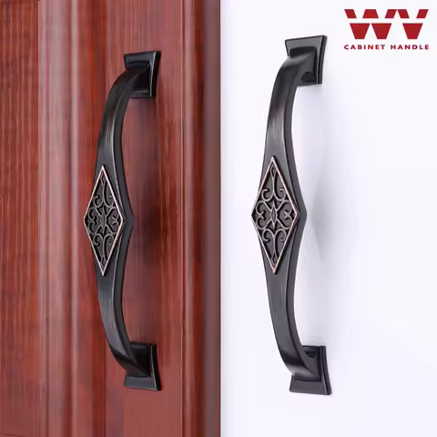 YM Antique Kitchen Cabinet Storage Handles 96mm Dressers Wardrobe Brass Red Bronze Knobs Drawer Hard