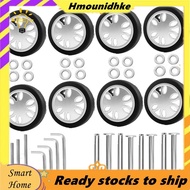 8pcs Luggage Wheels Replacement Kit,Dia 2in/50mm Thick 0.47in/12mm Resistant Rubber Mute Caster Repl